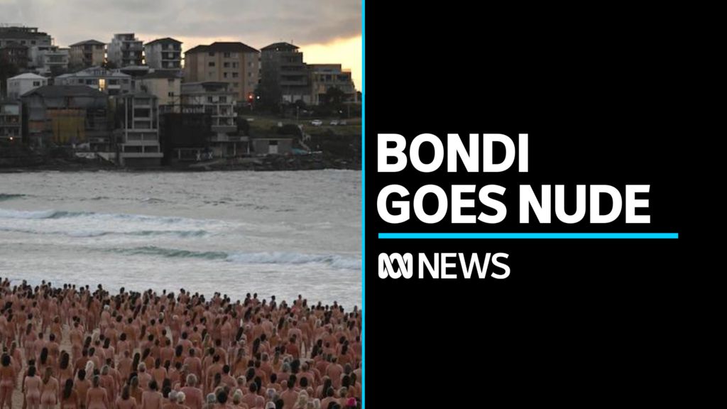 Thousands pose nude at Bondi to raise awareness for skin cancer - ABC News