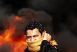 An Egyptian protester