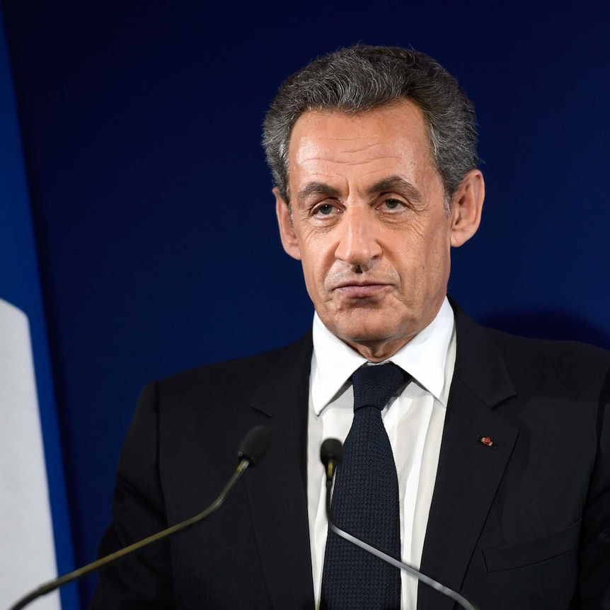 Former French president Nicolas Sarkozy.