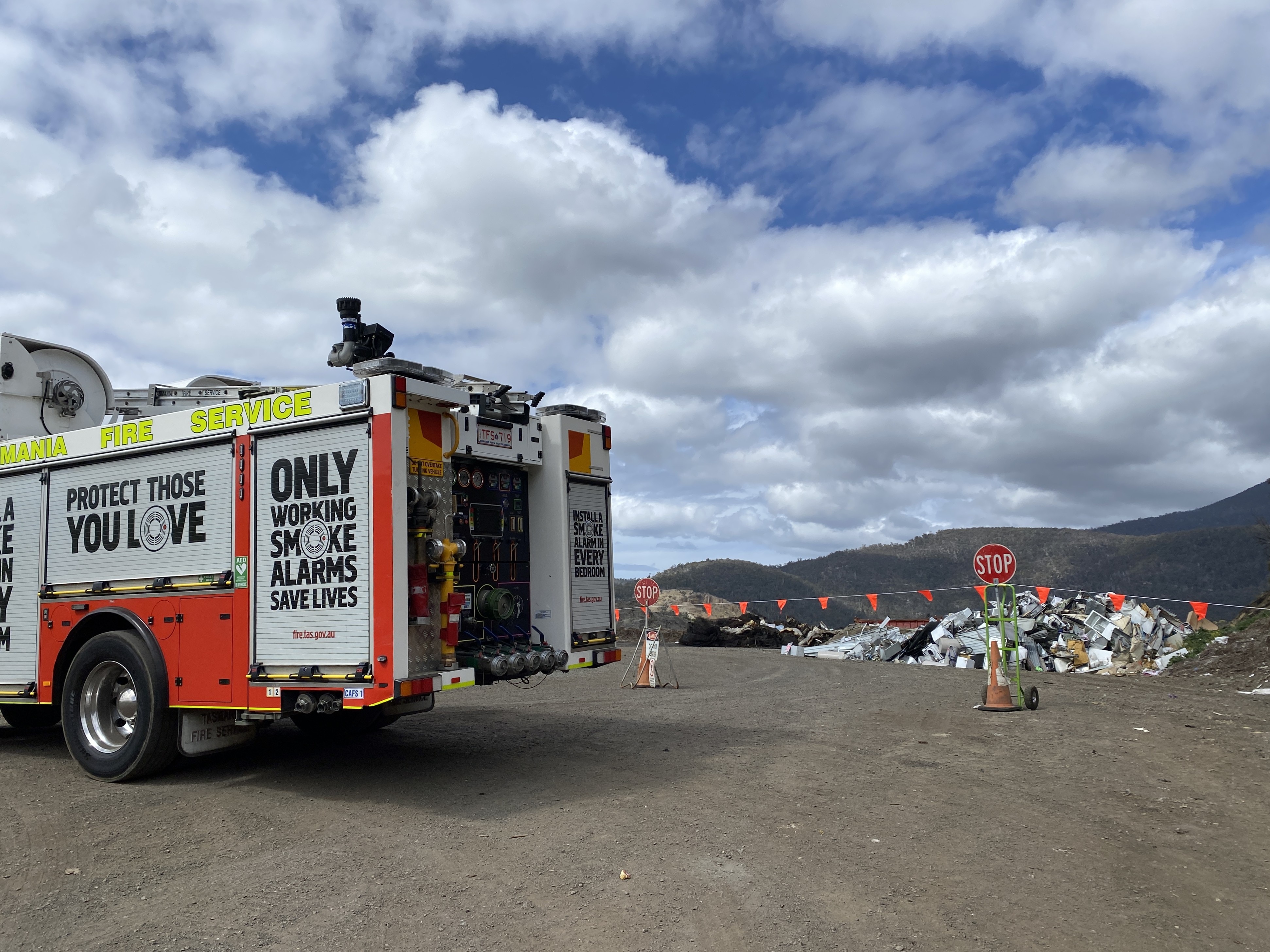 Fire at Glenorchy tip started in mattresses being set alight, police ...