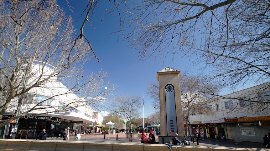 The main shopping mall on the main street of Campsie, NSW