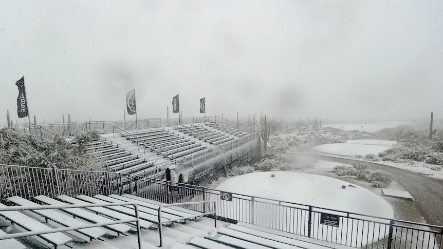 Snow slows progress in Arizona Match Play