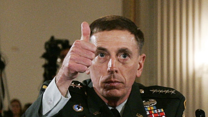 Thumbs up: General Petraeus says Australia has made an enormous contribution in Afghanistan (file photo)