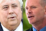 Clive Palmer (left) and Campbell Newman