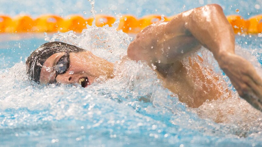 James Magnussen at swimming champs in Adelaide