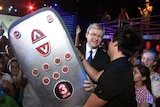 Kevin Rudd flicked the switch on the new channel.