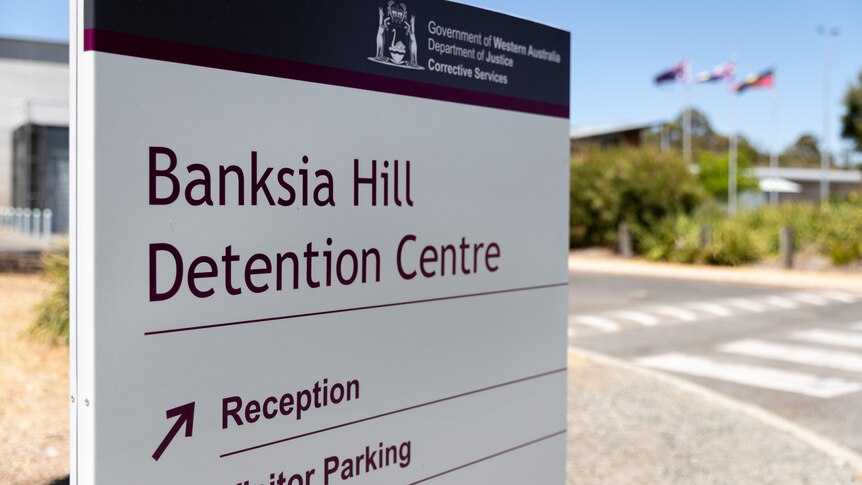 Banksia Hill Detention Centre sign