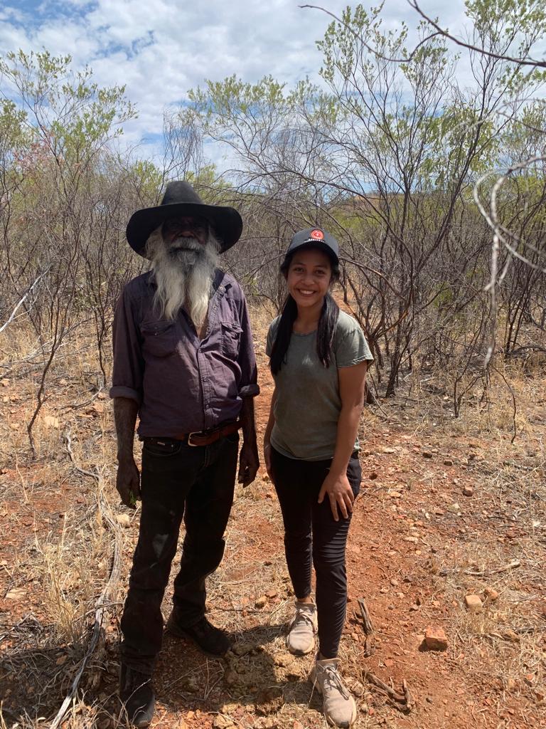 Yoseva with an elder
