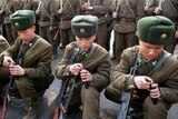 North Korean soldiers train