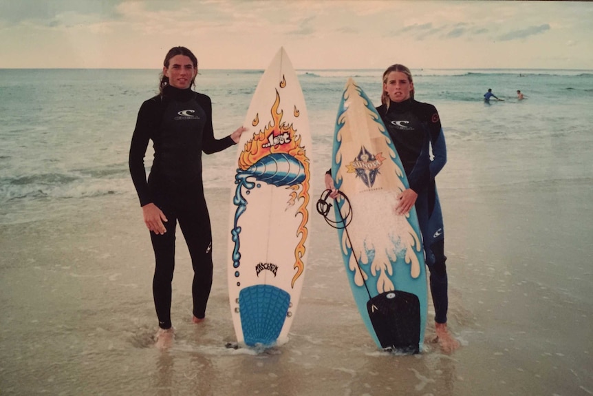 Rick and Ben Gerring at Snapper Rocks, Qld