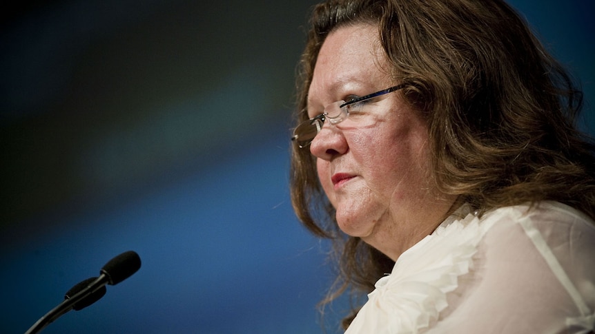 Filer of Gina Rinehart in October, 2011