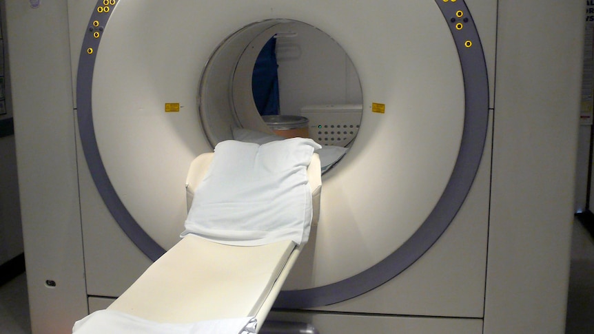 A CT scan machine.