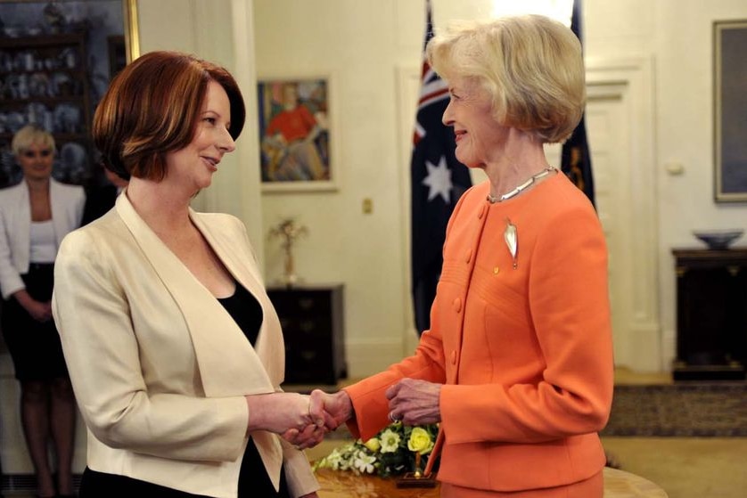 Julia Gillard and Quentin Bryce