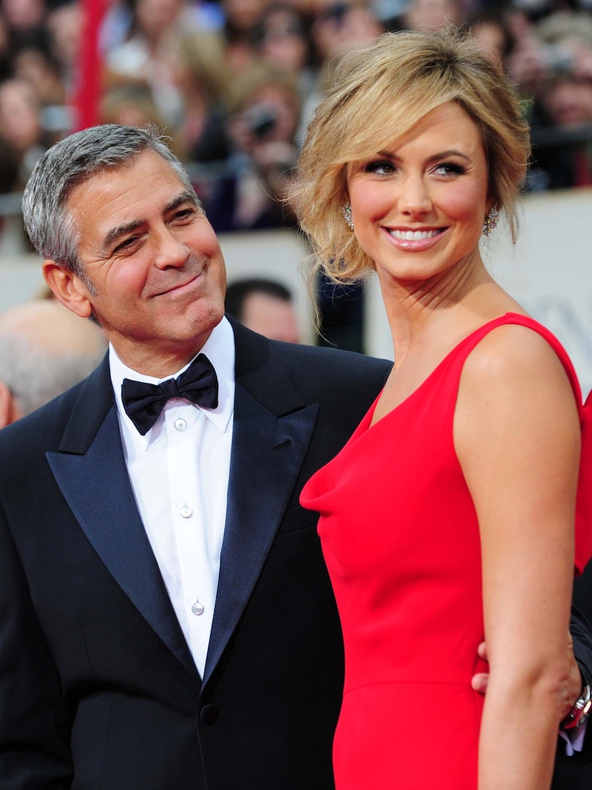 Georger Clooney and Stacy Keibler