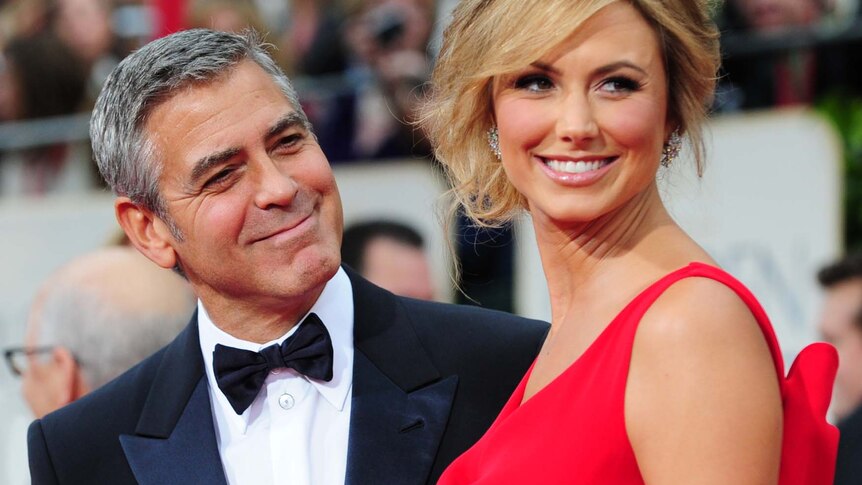 Georger Clooney and Stacy Keibler