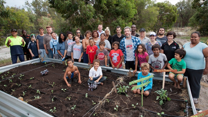 Planting at the garden