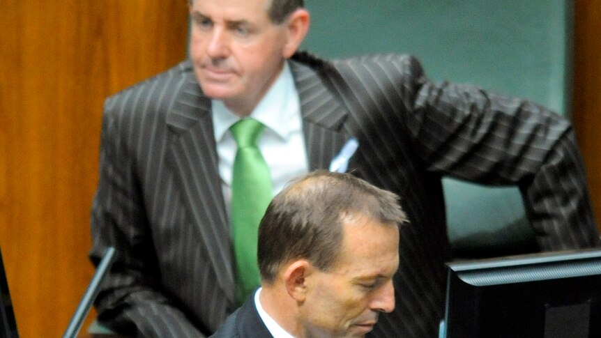 Tony Abbott passes new Speaker Peter Slipper