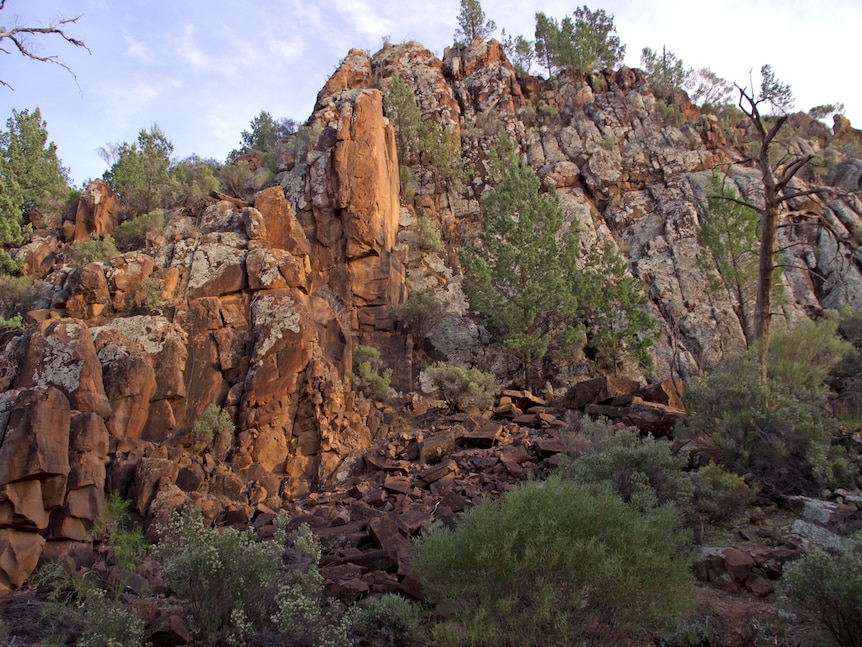 Rocky mountain outcrop