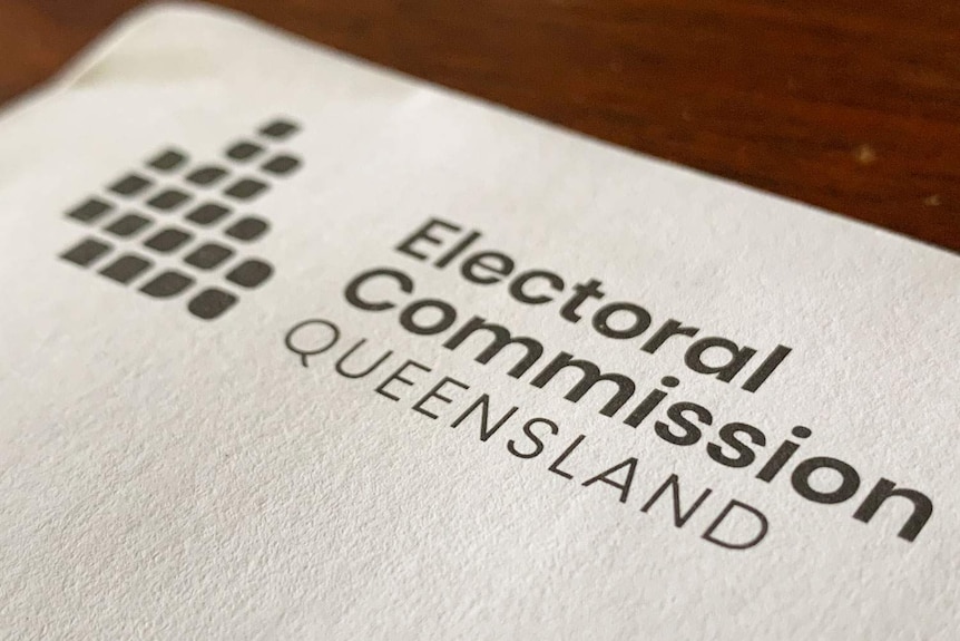 ECQ logo on an envelope for a postal vote.