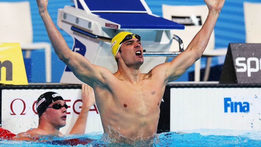 Sprenger wins gold at swimming world championships