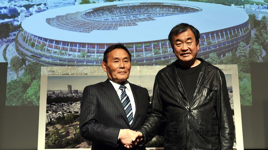 Architect with Japan's new Olympic stadium design