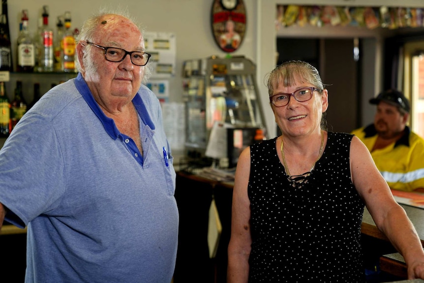 John and Sharon Crowe inside The Fifield Hotel