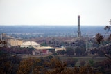Wide shot of Alcoa alumina refinery in Wagerup