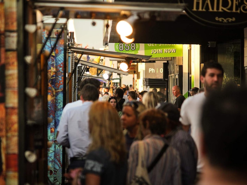 Crowds at the Inglewood Night Markets