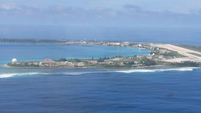 Roi-Namur Island in the northern side of Kwajalein Atoll
