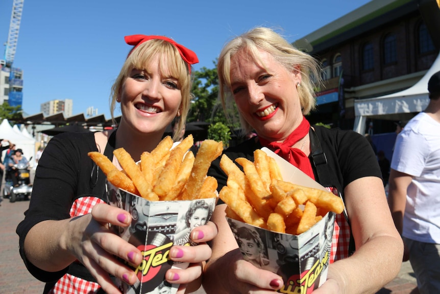 Morgan Higgin and Leanne Gourlay from Chip Tease