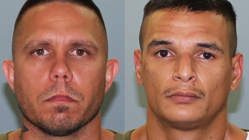 Escaped prisoners Jermaine Anderson (L) and Brian Tapim.