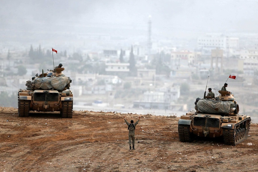 Turkish army tanks