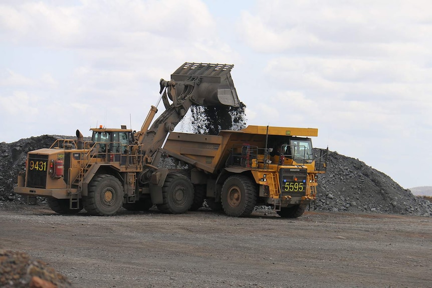 Mine truck at Glencore Mount Isa mine in north-west Queensland in February 2017