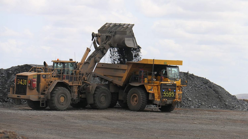 Mine truck at Glencore Mount Isa mine in north-west Queensland in February 2017