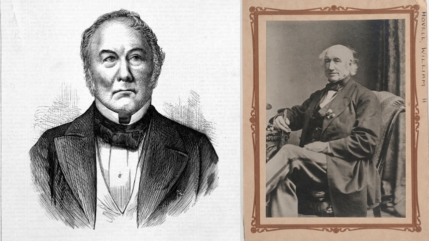 Explorers Hamilton Hume (left) and William Hovell.