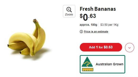 a screenshot of bananas online