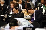 Delegates fall asleep at Copenhagen climate talks