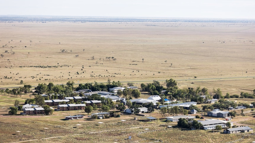 A drone shot of the Longreach Pastoral College facility just outside of Longreach