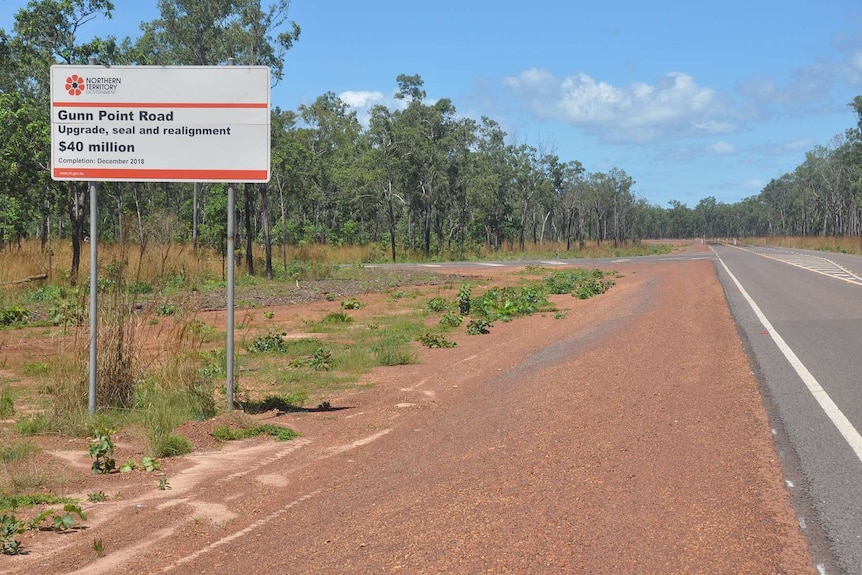 The new Gunn Point Road upgrade.