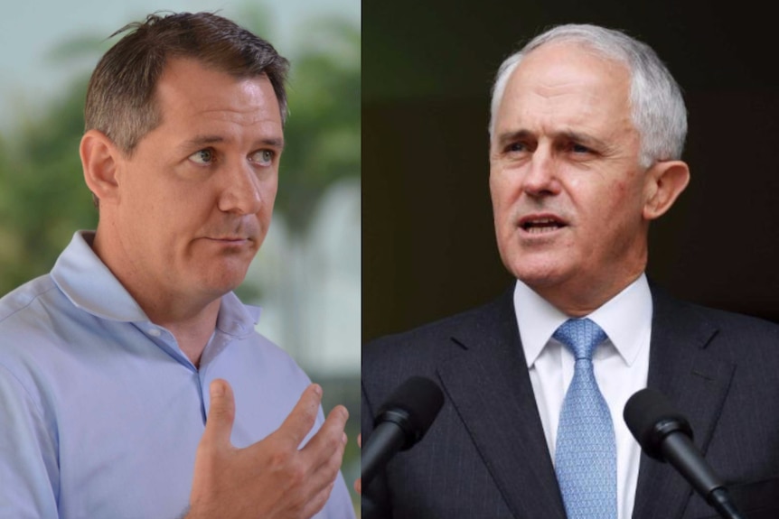 A composite image of Michael Gunner and Malcolm Turnbull.