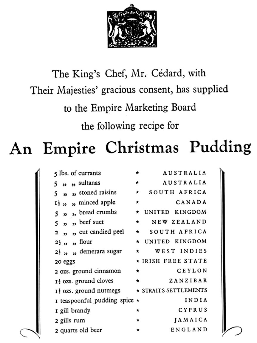 The King's Empire pudding recipe