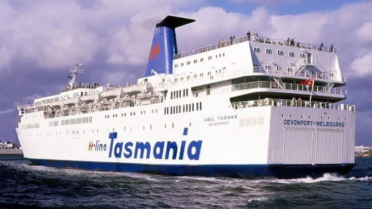 Abel Tasman ferry, during its years of operation 1985 to 1993.