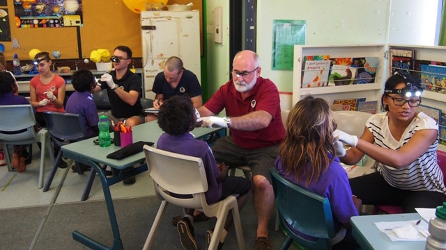 Kimberley Dental Team at work in a classroom