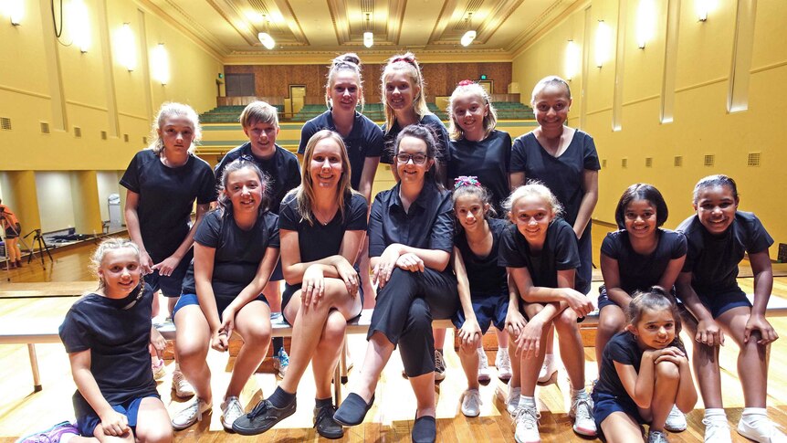 members of the choir at rehearsal