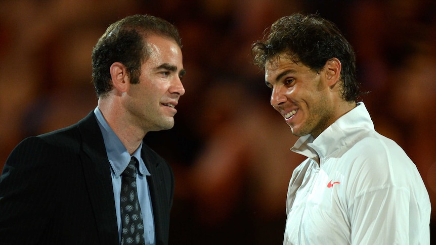 Nadal and Sampras at the Aus Open