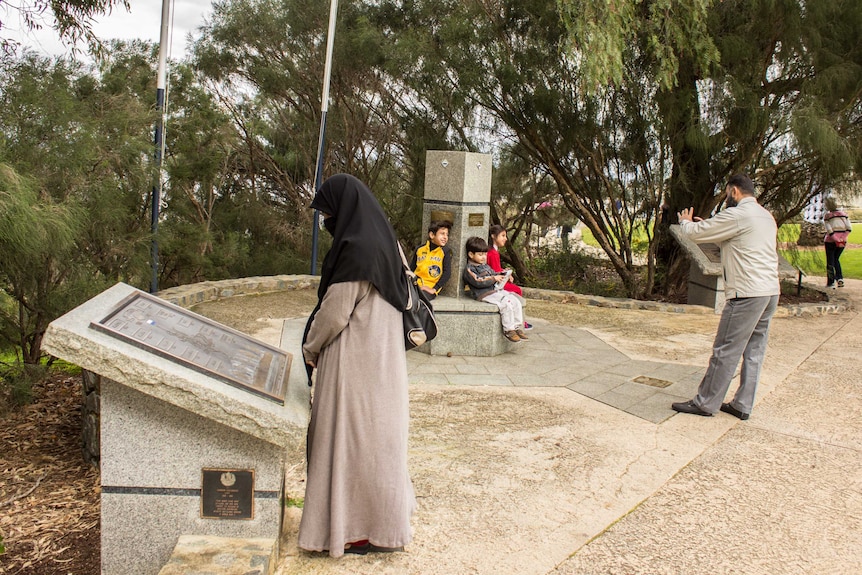 Visitors in Kings Park during the festival.