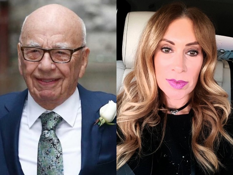 Headshots of media mogul Rupert Murdoch and his fiance Ann Lesley Smith.