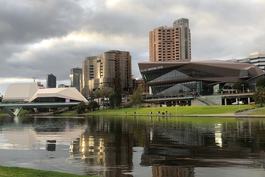 Adelaide skyline from River Torrens