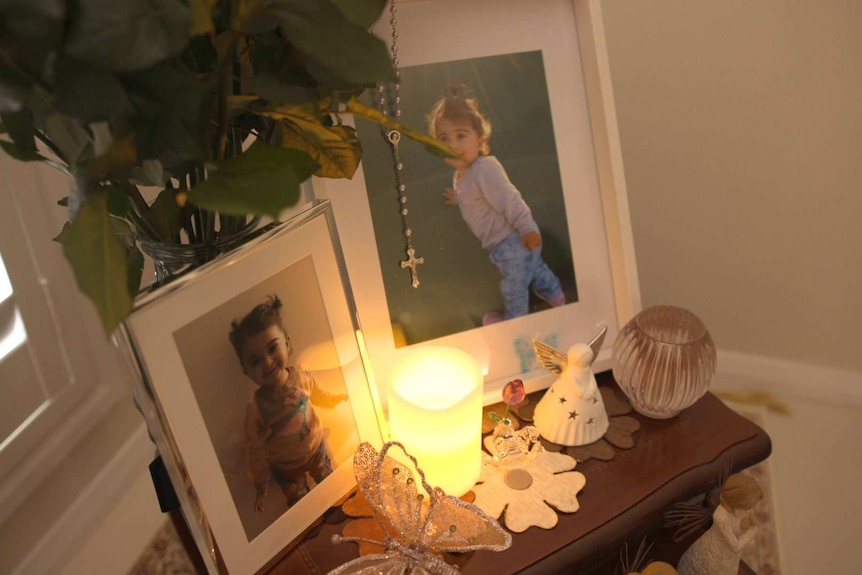 A small shrine in memory of Arianna in Jozef and Anet's home
