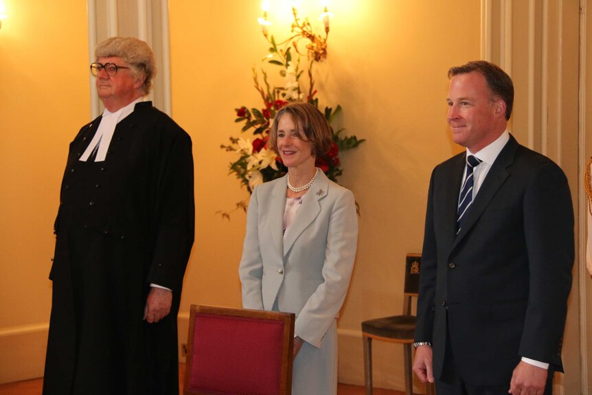 Tasmania Governor Kate Warner being sworn in